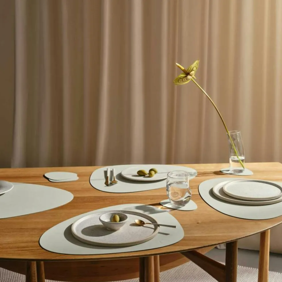 Curve S Bordstablett Double, 24x28 cm, Nupo Linen/Flint Grey