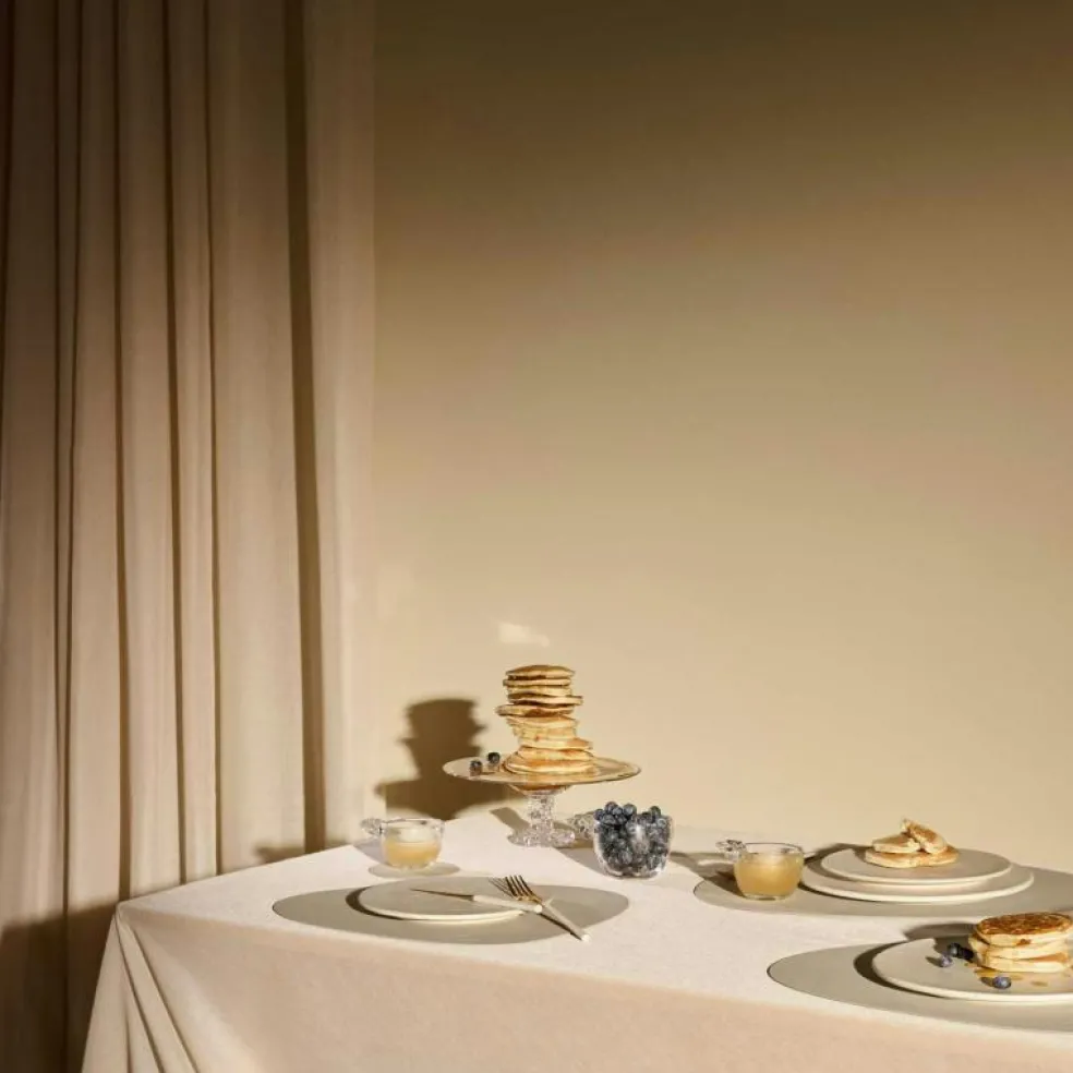 Curve S Bordstablett Double, 24x28 cm, Nupo Linen/Flint Grey