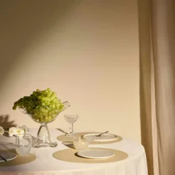 LIND DNA Bordstabletter & Glasunderlägg-Curve S Bordstablett Nupo 24x28 cm, Lemon Sorbet