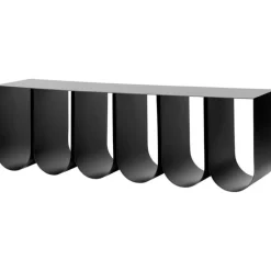 Kristina Dam Studio Vägghyllor-Curved Vägghylla, Svart