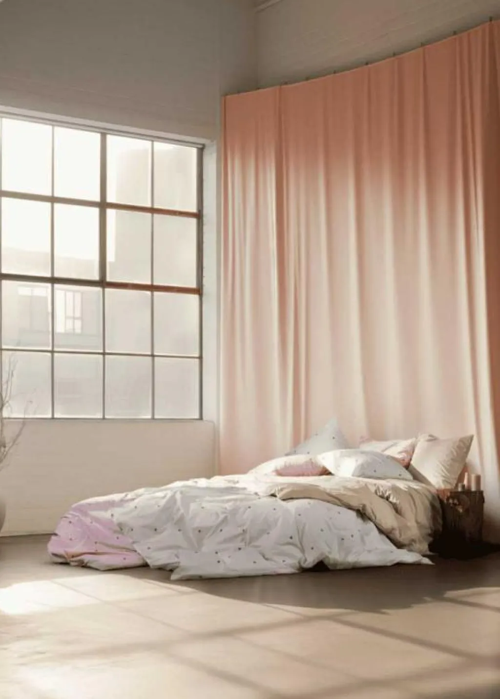 Juna Bäddset-Daisy Bäddset 140x220 + 60x63 cm, Vit / Ljusblå