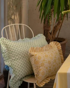 Damson Kuddfodral 30x40 cm, Gul