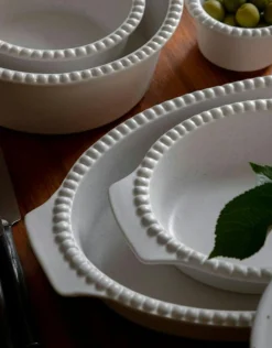 Daria Skål 23 cm, Cotton White