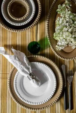 Potteryjo Uppläggningsfat-DARIA Tallrik 22 cm 2-pack, Cotton White