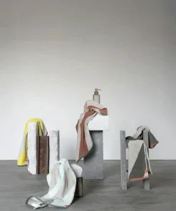 Diagonal Badhandduk 70x133 cm, Mint