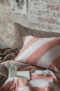 Diagonal Bäddset 140x200 + 60x63 cm, Sand / Ljusblå