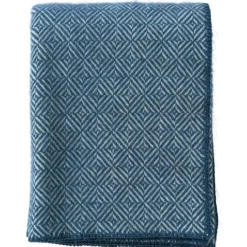 Klippan Yllefabrik Plädar & Filtar-Diamonds Pläd 130x180 cm, Natural Beige