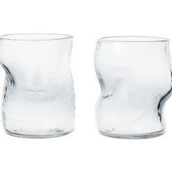Ferm Living Dricksglas-Dimple Glas 2-pack,