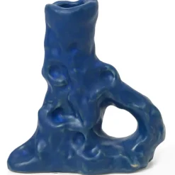 Dito Ljusstake Stengods 11,5x12 cm, Mörkbrun