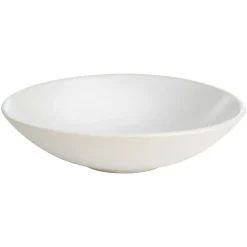 Djup Tallrik Stengods, 22 cm Vitspräcklig