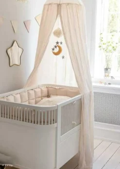 Dobby Weave Sänghimmel, Forest Lake Blue