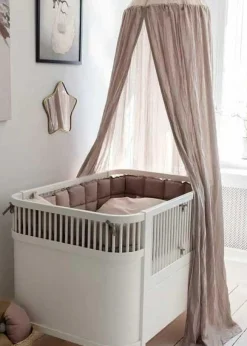 Dobby Weave Sänghimmel, Forest Lake Blue