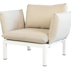 Domino Fåtölj, Beige/Vit