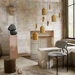 Pholc Fönsterlampor|Pendellampor-Donna 18 Taklampa, Linen