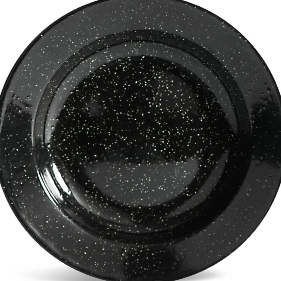 Doris Tallrik Emalj Ø20 cm, Svart