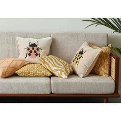 Chhatwal & Jonsson Prydnadskuddar & Fodral-Dot Ari Kuddfodral 50x50 cm, Spicy Yellow