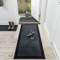 Dot Dörrmatta 40x60 cm, Svart/Grå