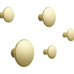 Dots Krokar Metall 5-pack, Mässing