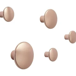 Dots Krokar Metall 5-pack, Mässing