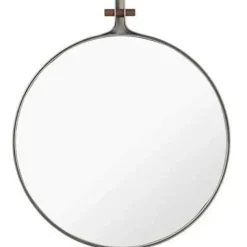 Kristina Dam Studio Väggspeglar-Dowel Spegel Round / Valnöt, 70 cm