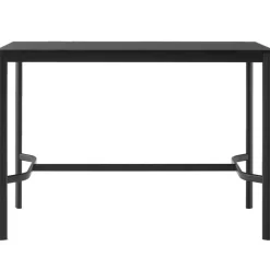 Drip HW112 Barbord 80x140x95 cm, Svart Laminat / Brons