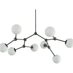 Drop Bulp Mini Ljuskrona, Oxidized Brass