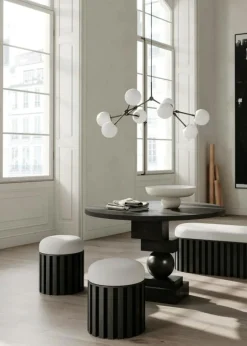 Drop Bulp Mini Ljuskrona, Oxidized Brass