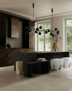 Drop Globe Pendel 95 cm, Krom