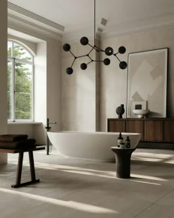 Drop Globe Pendel 95 cm, Krom