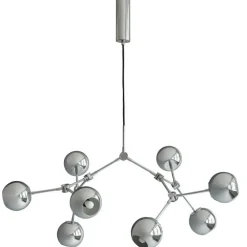 Drop Globe Pendel 95 cm, Krom