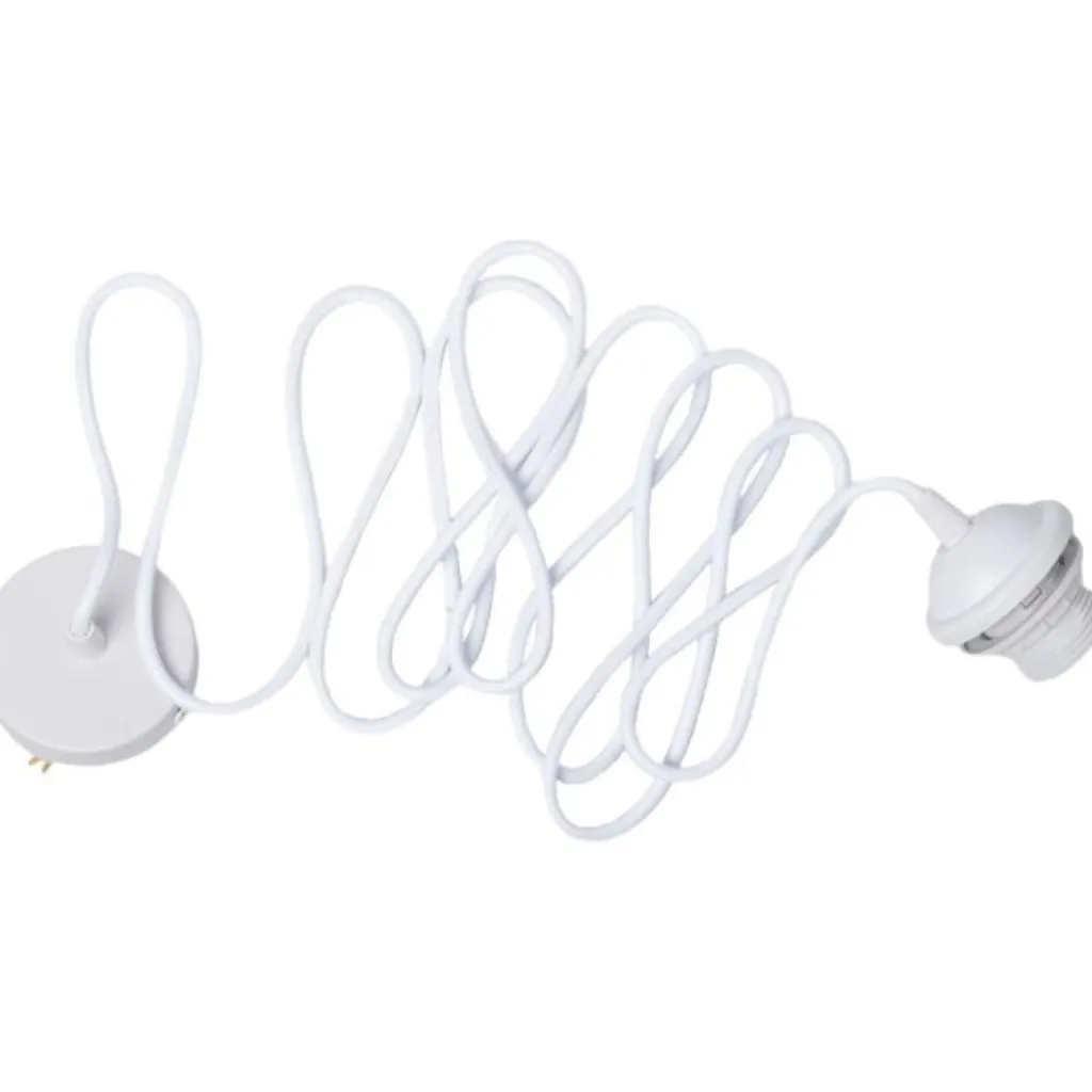 Edgeform Ljuskällor-E27 Ledningssæt til Pendel Med Baldakin 300 cm Hvid