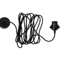 Edgeform Ljuskällor-Sladdställ Till Pendel Med Takkopp 500 cm, Svart