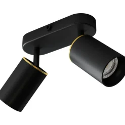 Edgeform Spotlights-Edgespot Double 65 Spotlight, Svart / Mässing