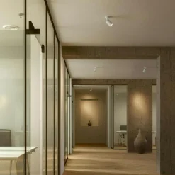 Edgespot Single 65 Spotlight, Vit / Mässing