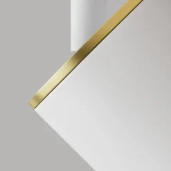 Edgespot Single 65 Spotlight, Vit / Mässing