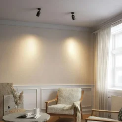 Edgespot Single 65 Spotlight, Vit / Mässing