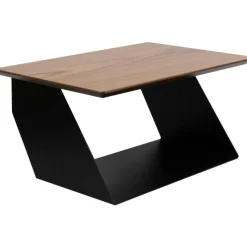 Edgy Wood Hylla, Svart / Valnöt