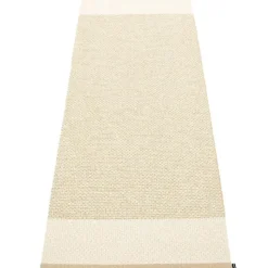Pappelina Plastmattor-Edit Matta Beige / Vanilla / Metallic, 140x200 cm