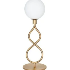 Konsthantverk Bordslampor-Eld Bordslampa, Rå Mässing