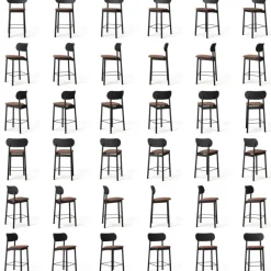 Decotique Barstolar & Barpallar-Elephant Barstol, Mörk Ek / Brunt Läder