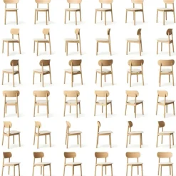 Elephant Stol, Naturlig Ek / Svart Läder