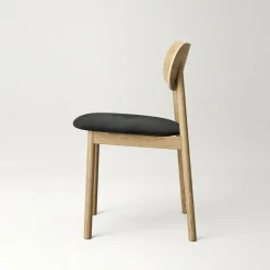 Elephant Stol, Naturlig Ek / Svart Läder