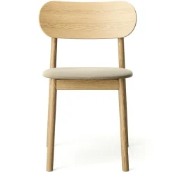 Elephant Stol, Naturlig Ek / Svart Läder