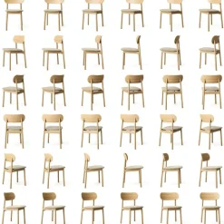 Elephant Stol, Naturlig Ek / Svart Läder