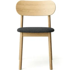 Elephant Stol, Naturlig Ek / Svart Läder