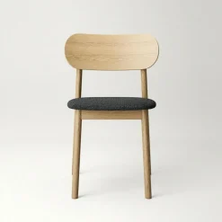 Elephant Stol, Naturlig Ek / Svart Läder