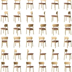 Elephant Stol, Naturlig Ek / Svart Läder