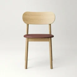 Elephant Stol, Naturlig Ek / Svart Läder