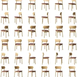 Elephant Stol, Naturlig Ek / Svart Läder