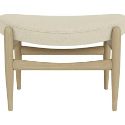 Audo Copenhagen Fotpallar-Elizabeth Fotpall, Naturlig Ek / Dunes Cognac Läder